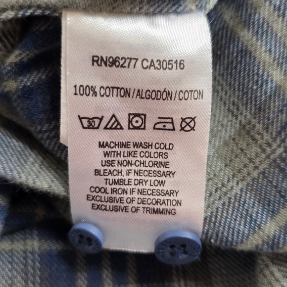 Vans Medium Blue Plaid Short Sleeve Button Down Skate Shirt - Picture 4 of 7